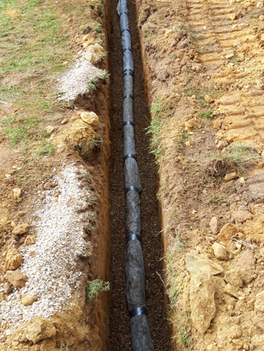 Soak away for septic tank